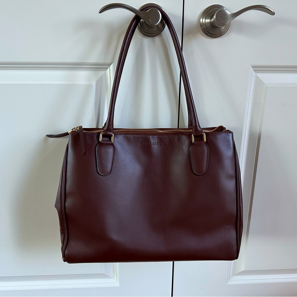 Poppy Barley Coworker Leather Tote in Brown